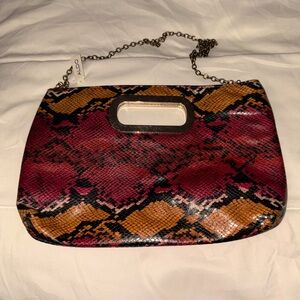 Aldo - Snake Print Clutch/Shoulder‎ Bag